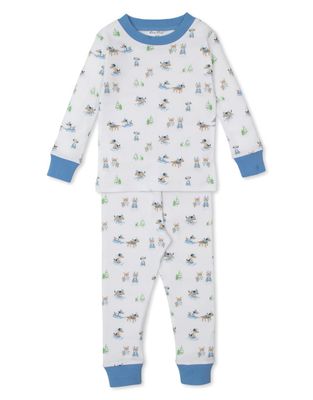 Puppy&#39;s Sleigh Riding Fun PJ Set, Blue