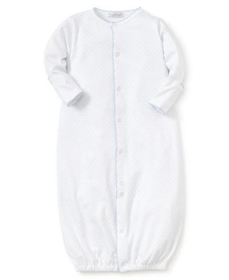 New Kissy Dots Print Converter Gown White/Lt Blue