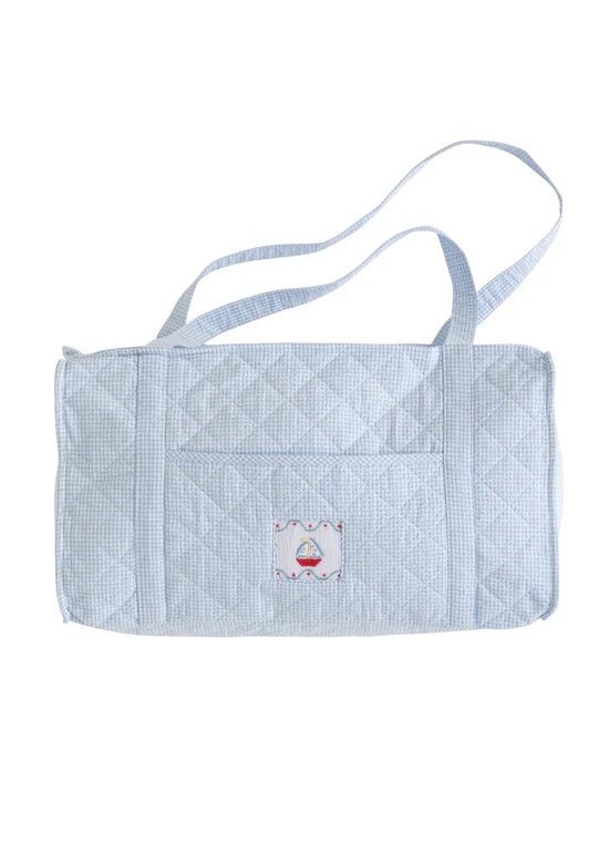 Quilted Luggage-Blue Sailboat Duffle