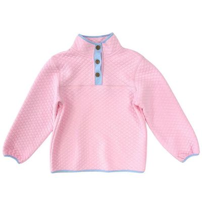 Classic Quilted Pullover, Light Pink