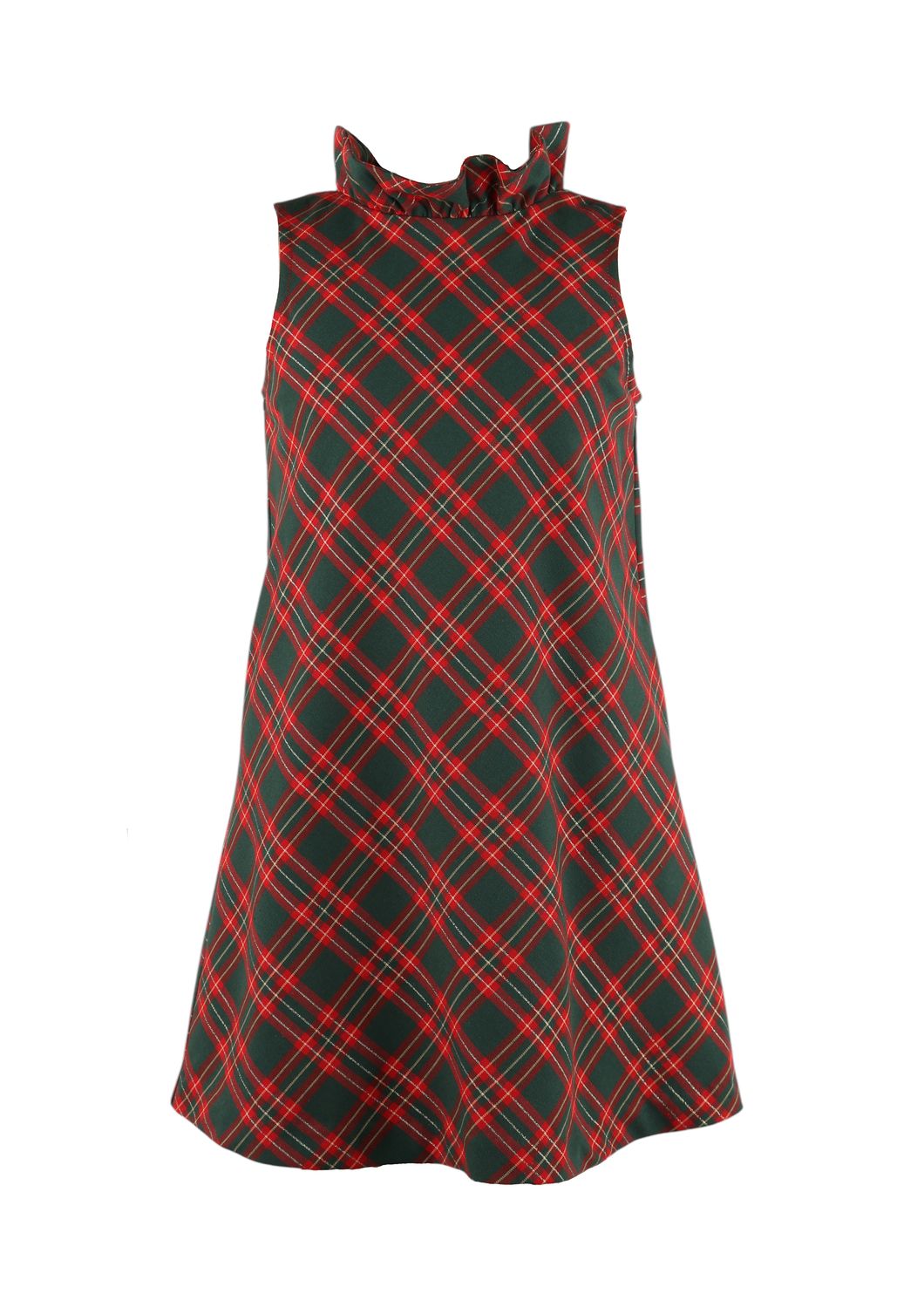 Blair Plaid Dress, Red