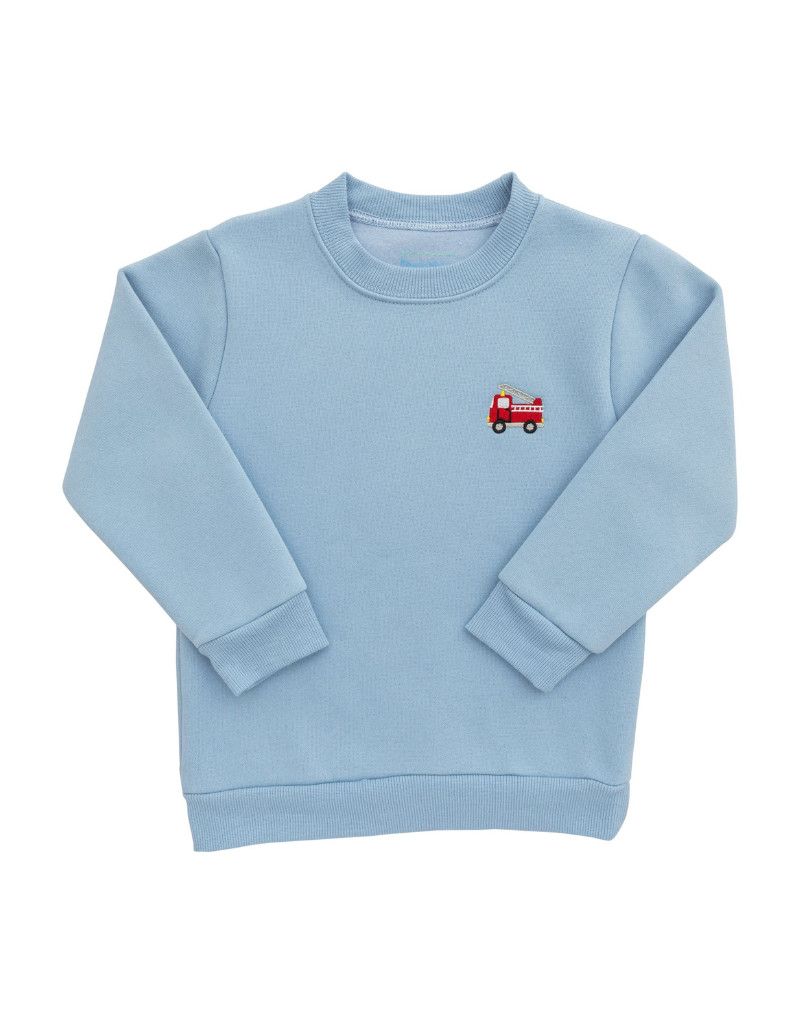 Light Blue Firetruck Pullover