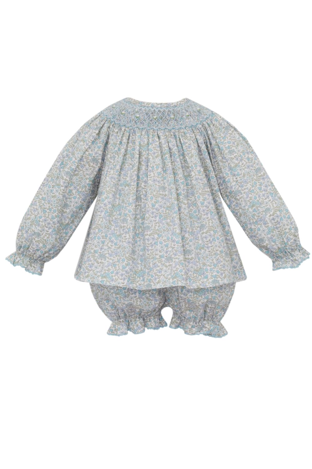 Andrea, Blue Liberty Floral Bishop Bloomer Set