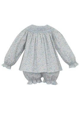 Andrea, Blue Liberty Floral Bishop Bloomer Set