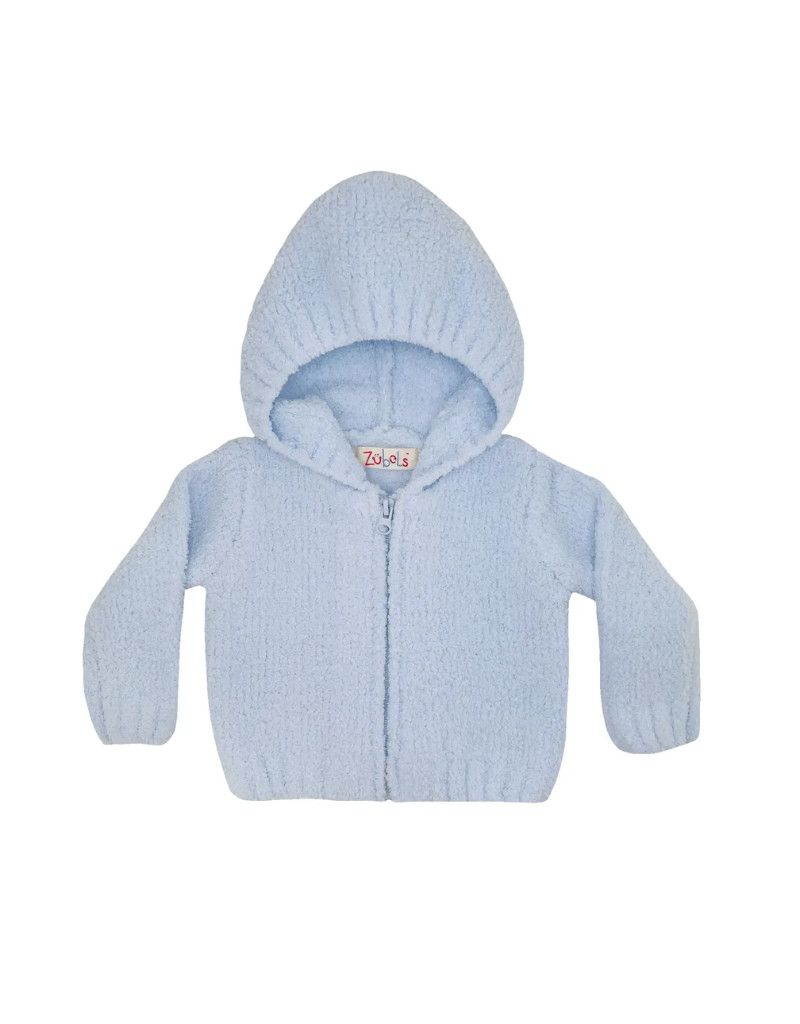 Blue Chenille Hoodie 