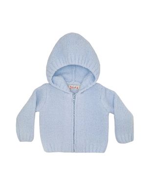 Blue Chenille Hoodie 