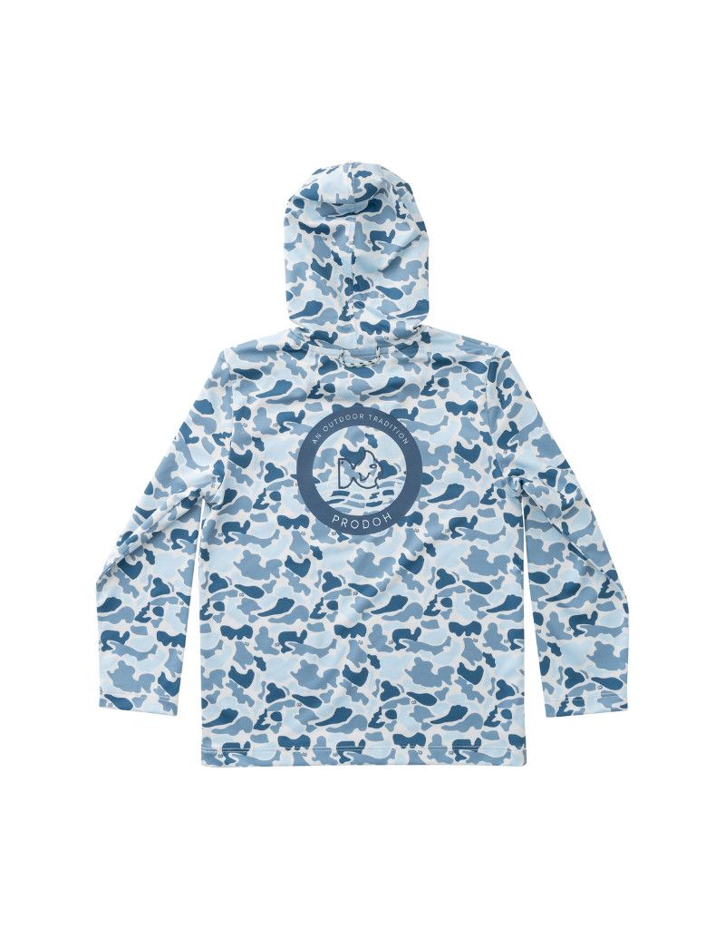 Pro Performance Hoodie, Blue Break Point Camo