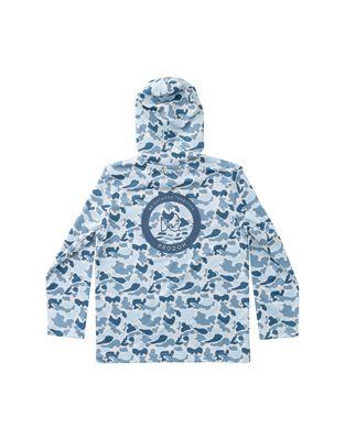 Pro Performance Hoodie, Blue Break Point Camo