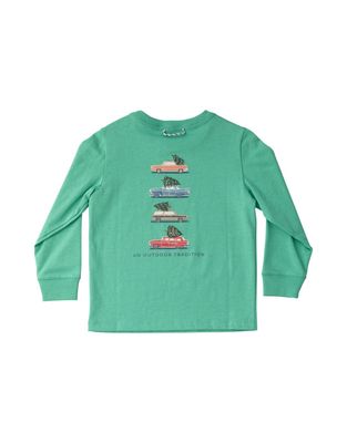 LS Cotton T-Shirt, Green Spruce