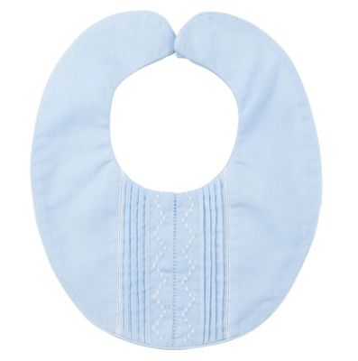 Blue Zigzag Dot Bib