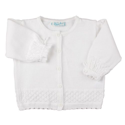 Girls White Special Occasion Sweater
