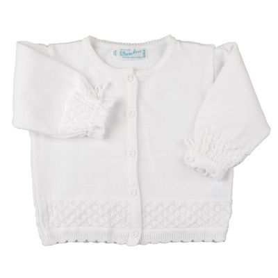 Girls White Special Occasion Sweater