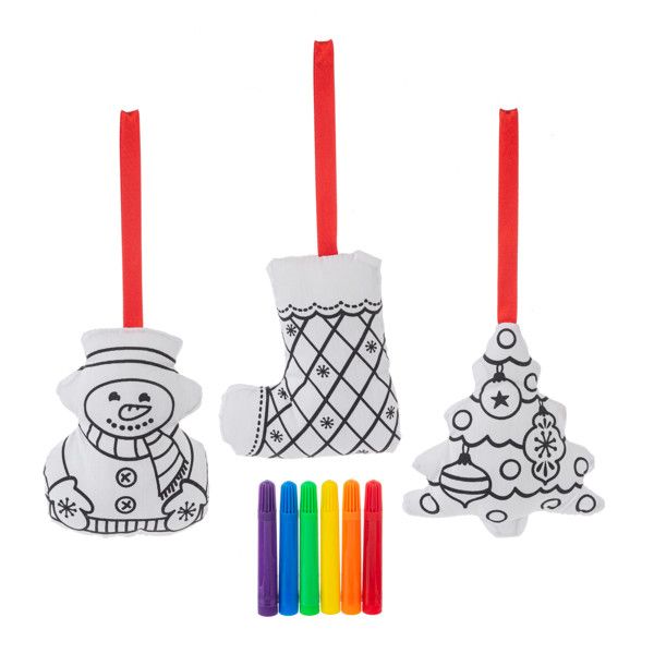 Holiday Ornament Coloring Kit