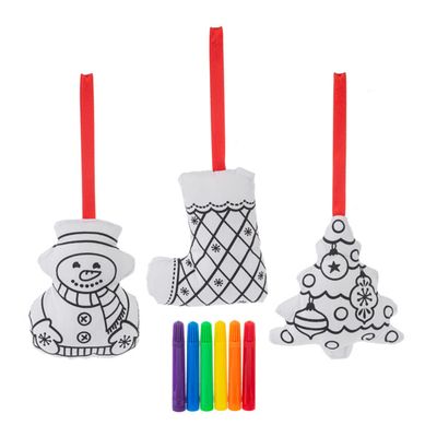 Holiday Ornament Coloring Kit