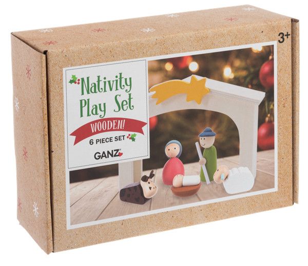 Wooden Nativity Scene