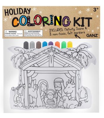 Coloring Kit Nativity Scene