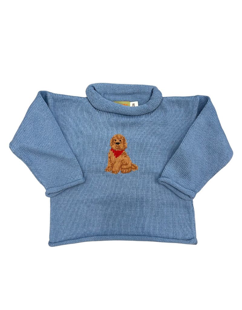 Chambrey Rolled Neck Sweater with  Doodle