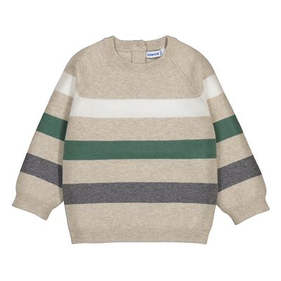 Block Jumper, Stripe, Chai