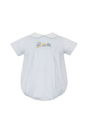 Train, Lt Blue Gingham Knit Bubble