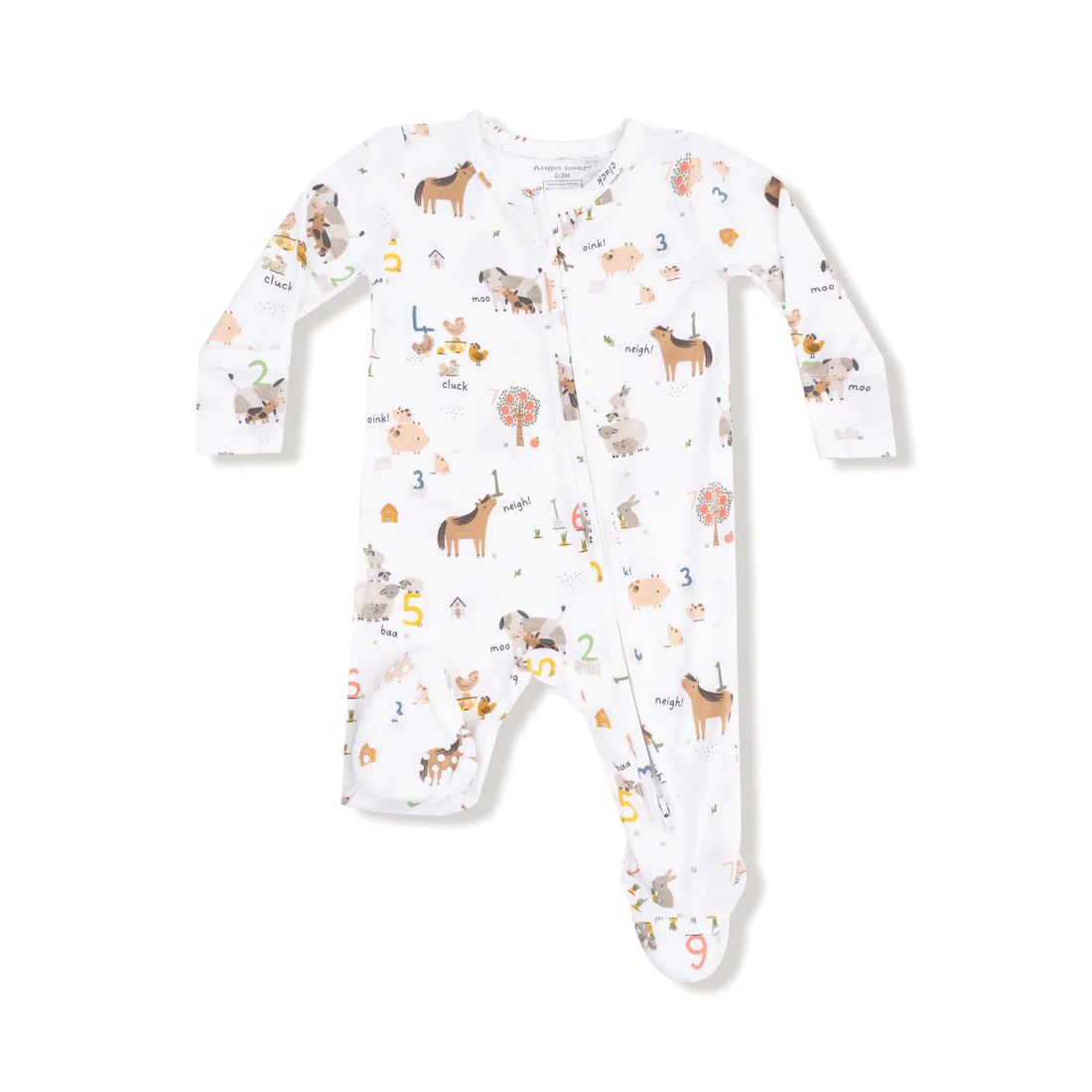Farm Sounds 2 Way Zipper Footie