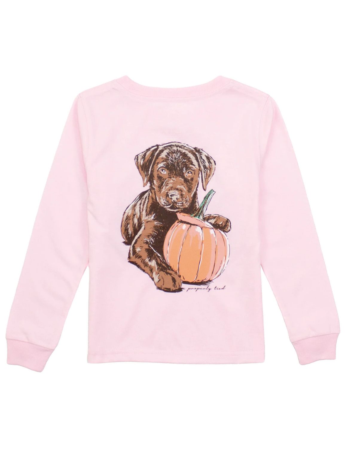 Pumpkin Pup LS Shirt Rose