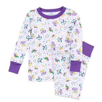 Mardi Gras Munchkins Long PJ