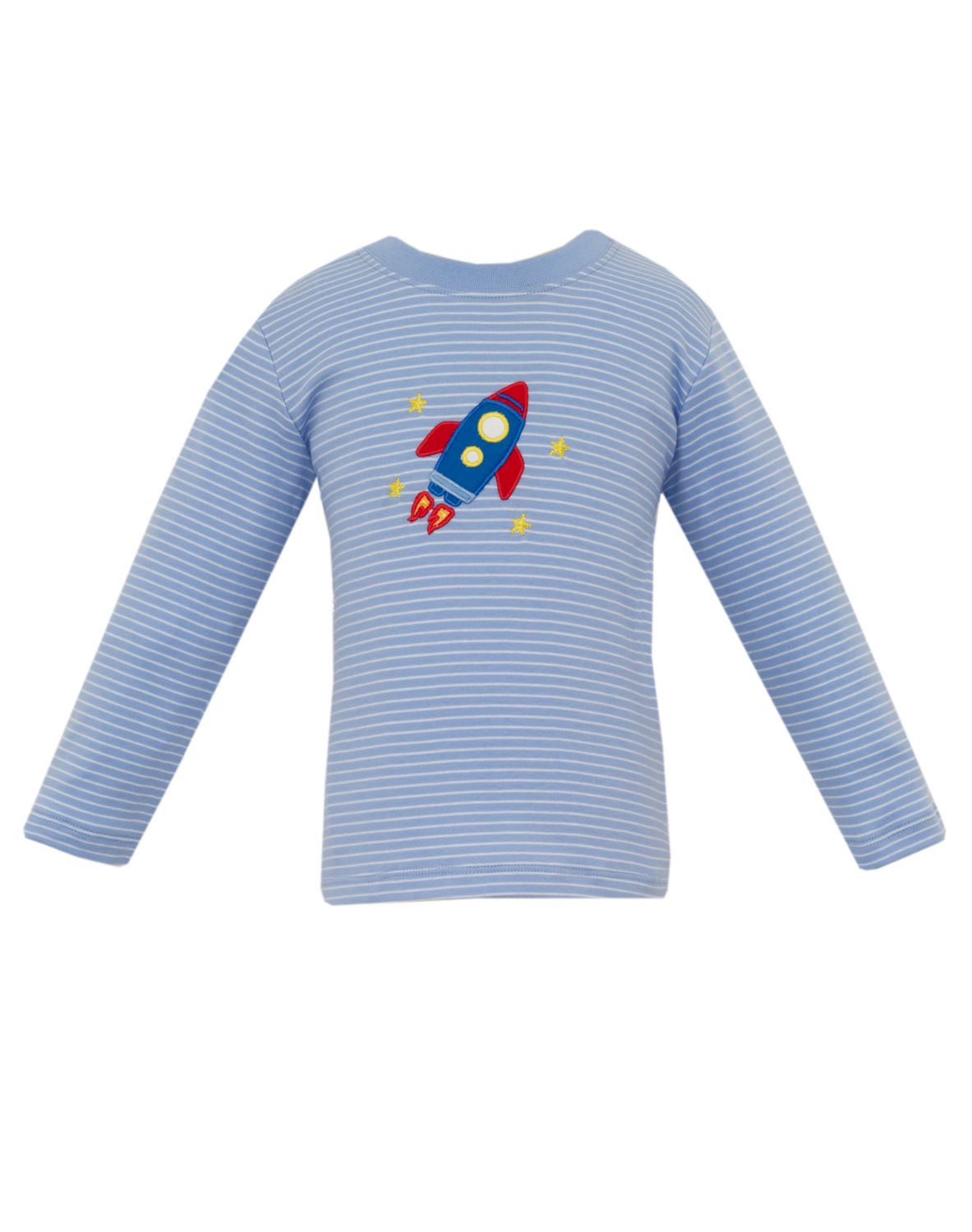 Blue Stripe Knit Shirt, Rocket
