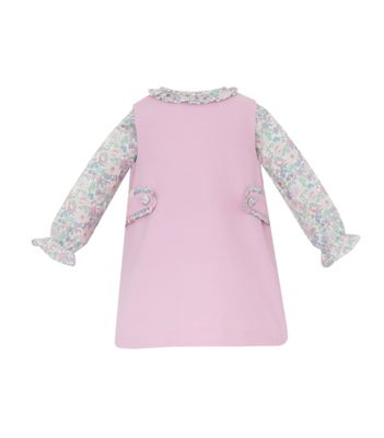Pink Cord Jumper with Pink Liberty Blouse