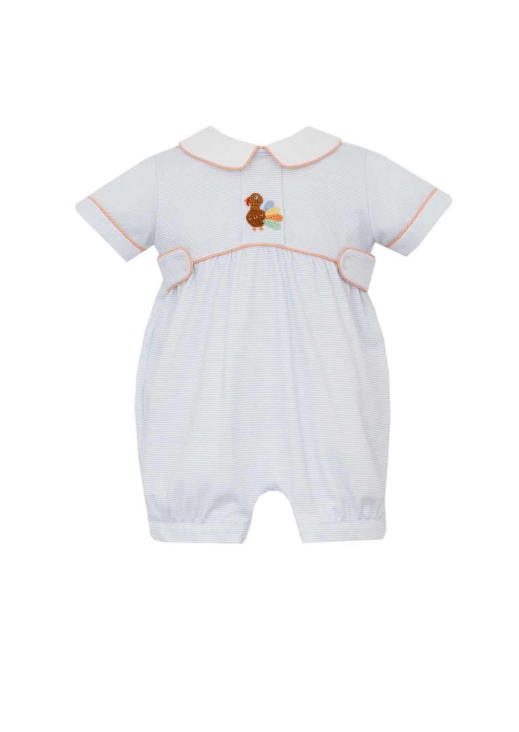 Blue Stripe Knit Romper, Turkey