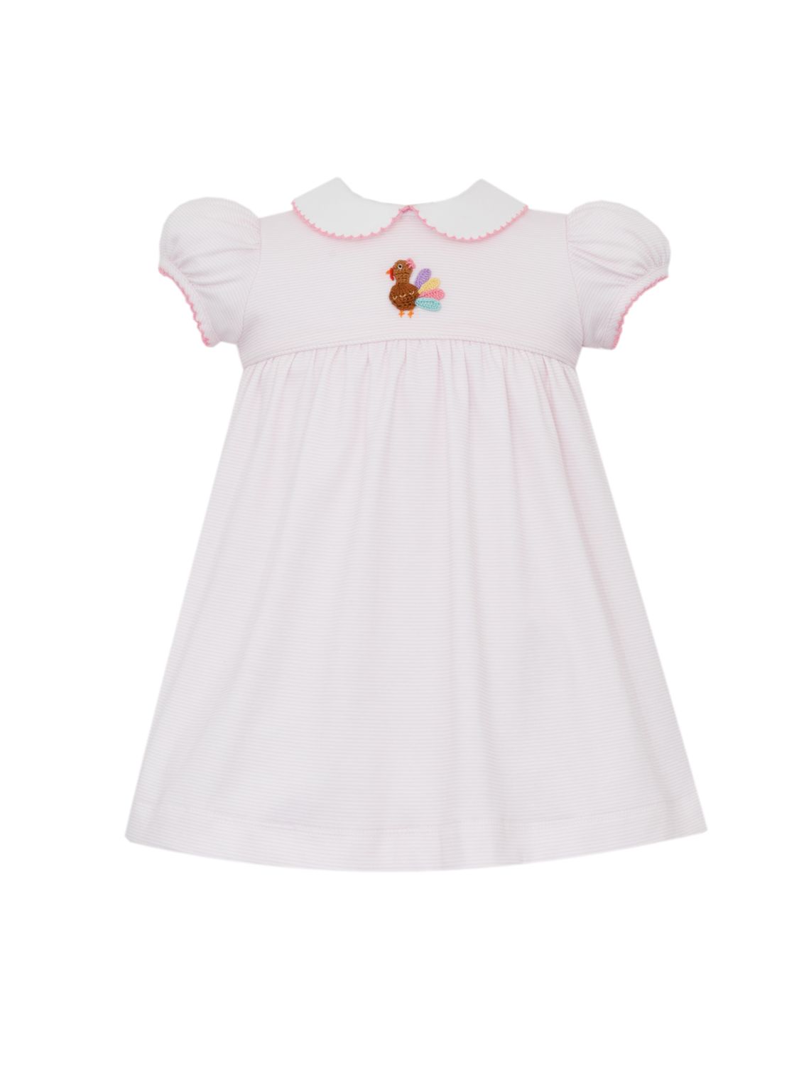 Light Pink Stripe Knit Dress, Turkey