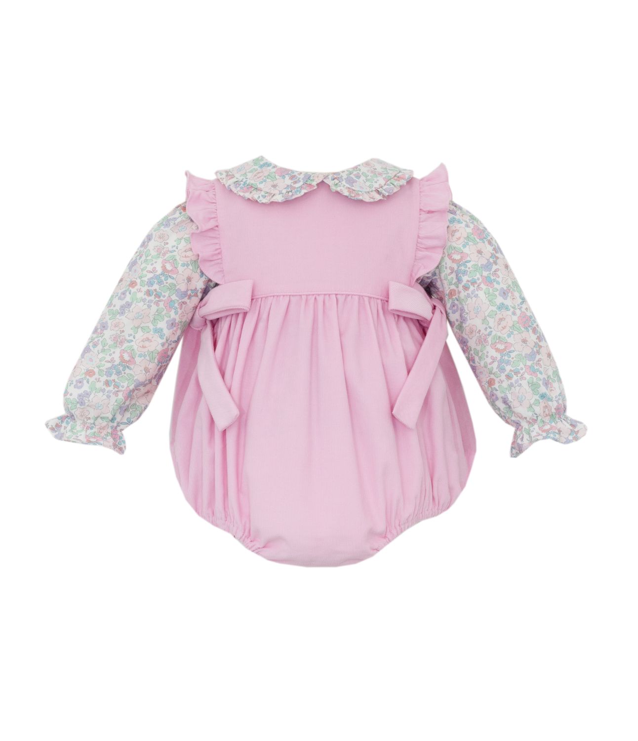 Pink Cord Bubble with Liberty Floral Blouse