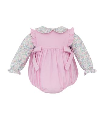 Pink Cord Bubble with Liberty Floral Blouse