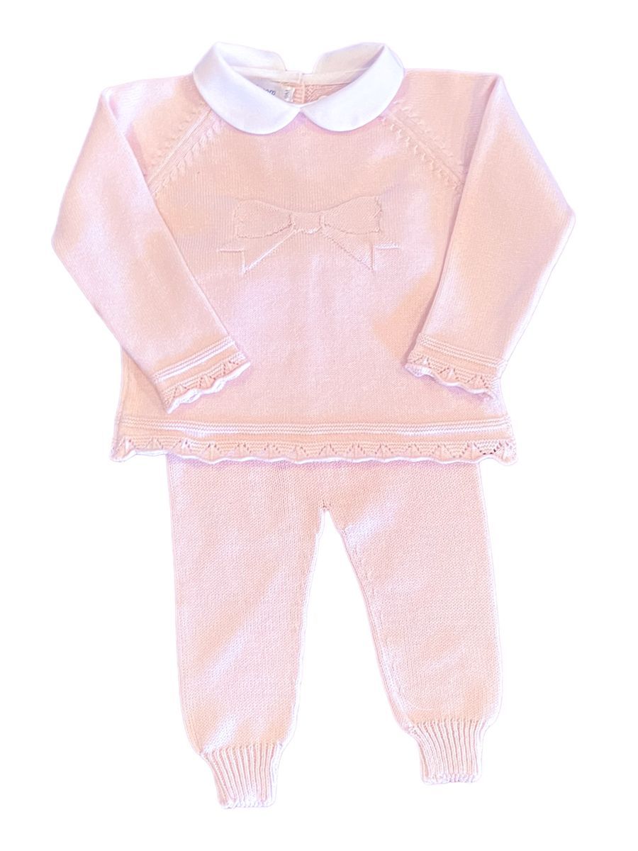 Pink Bow Jogger Set
