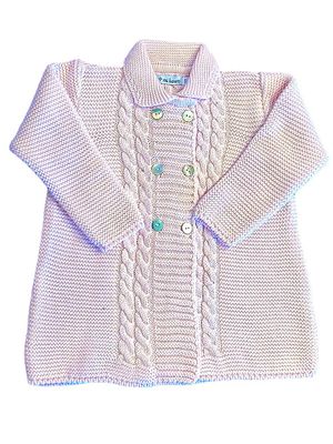 Double Breasted Sweater, Pink