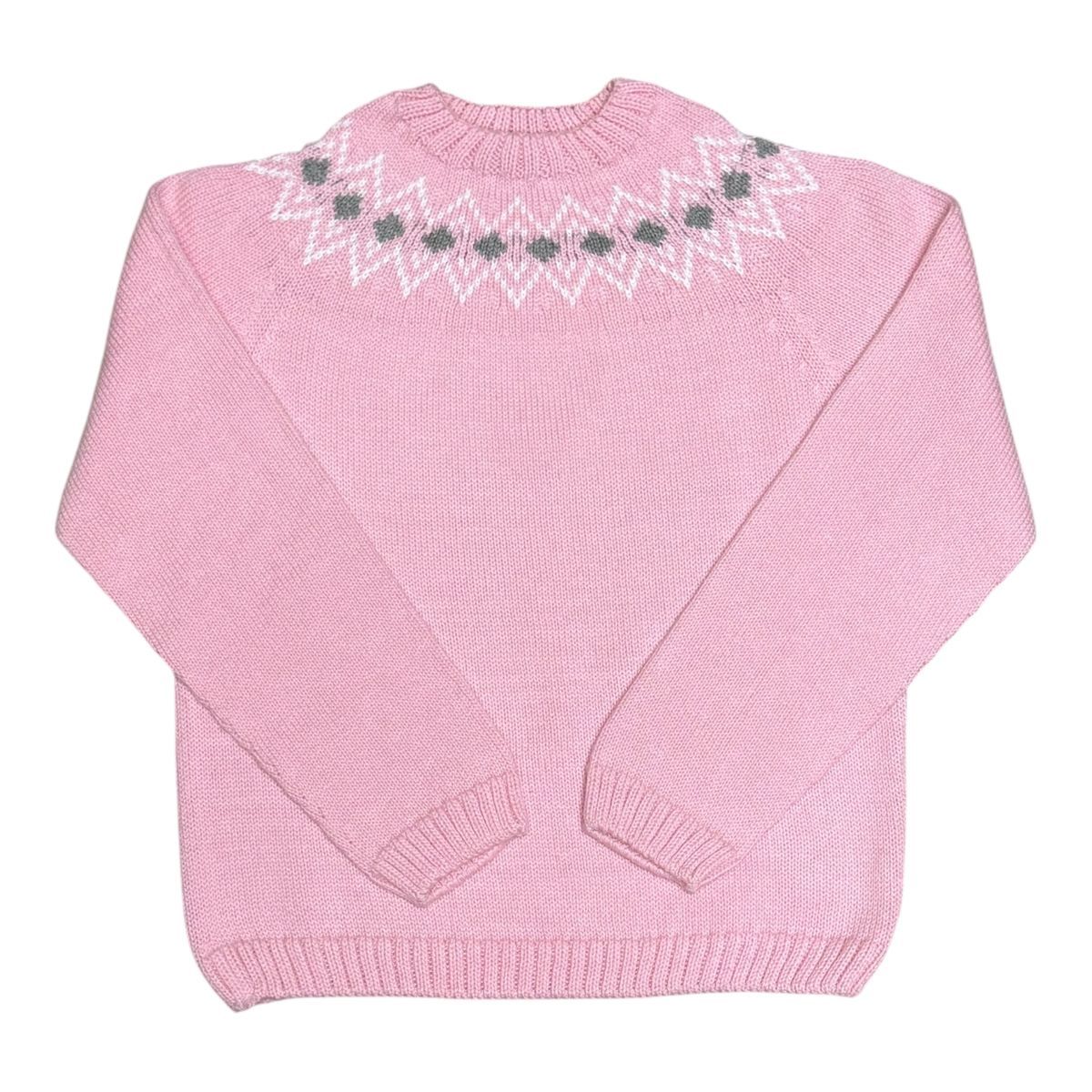 Diamond Fair Isle Crew Sweater