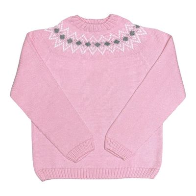 Diamond Fair Isle Crew Sweater