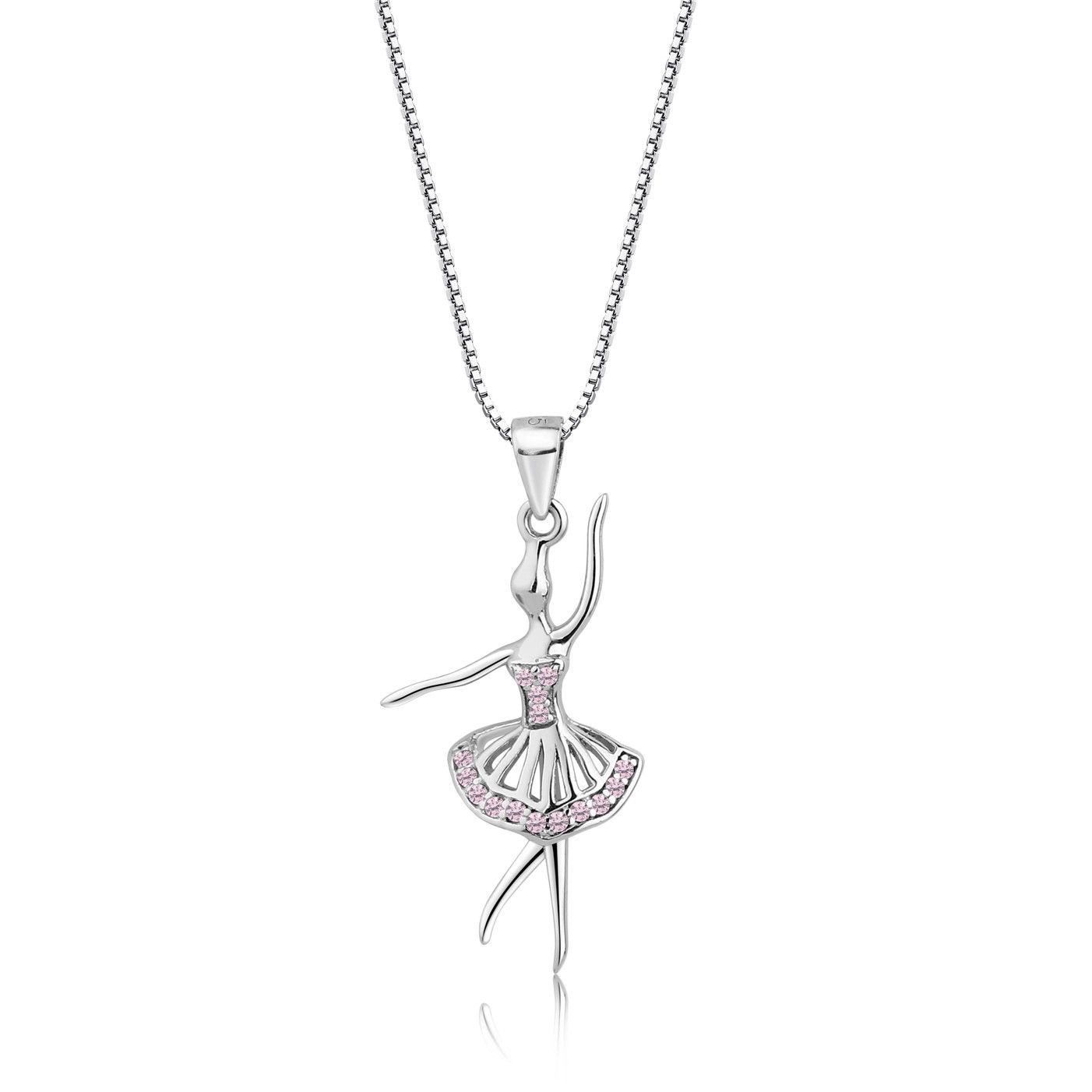Silver Ballerina Necklace 