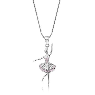 Silver Ballerina Necklace 