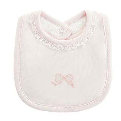 Pretty Bows Bib Lace Trim, Pink