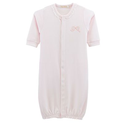 Pretty Bows Gown with Lace Trim, Pink