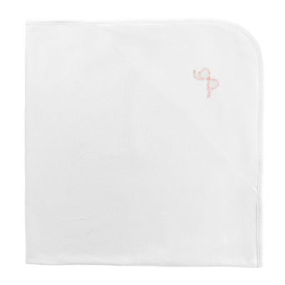 Pretty Bows Blanket, White