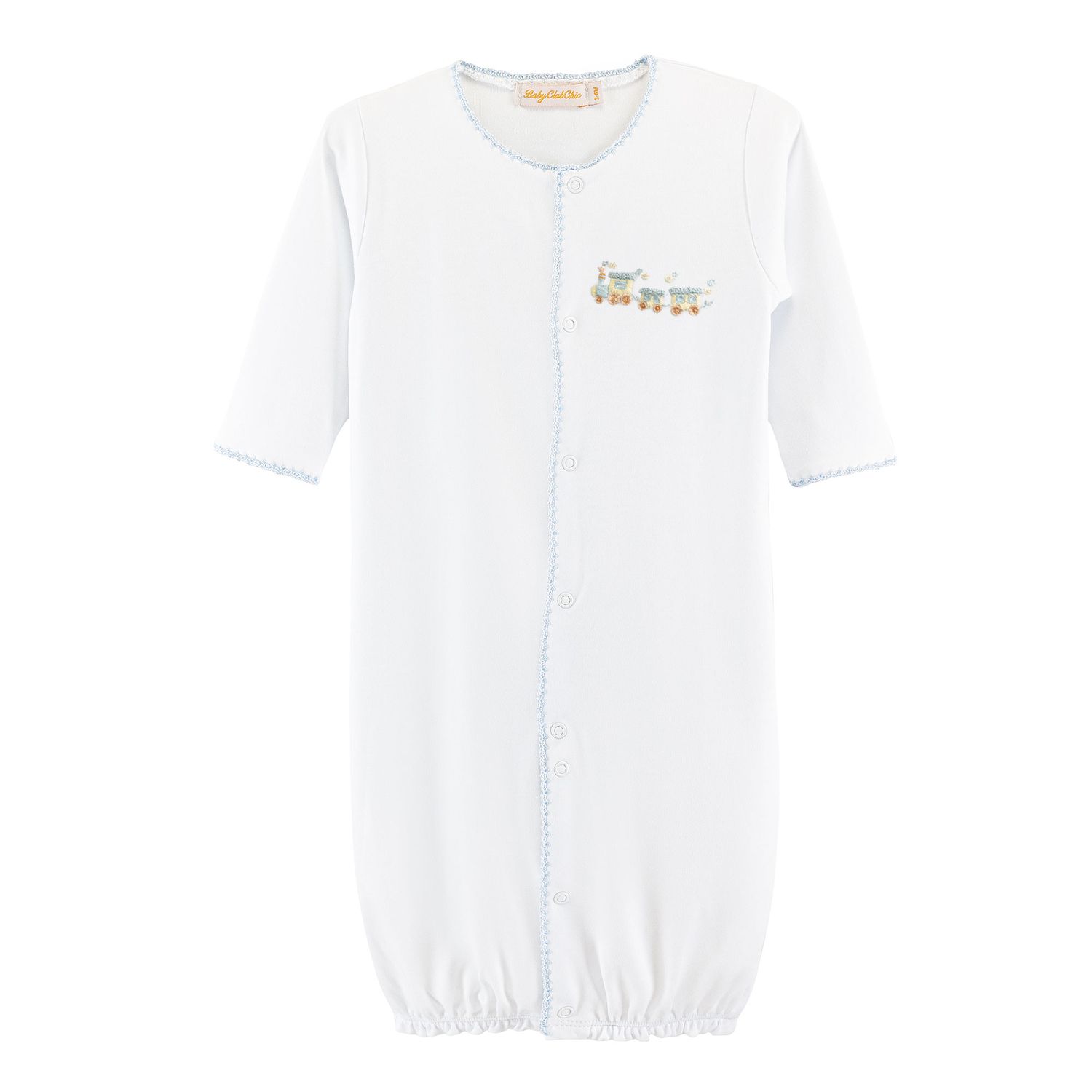 Little Train Conv Gown with Crochet Trim