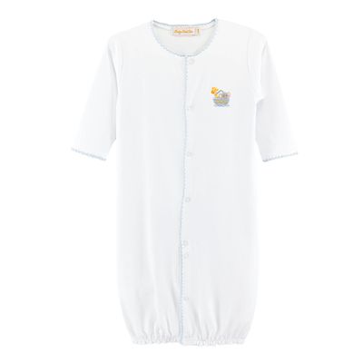 Noah&#39;s Ark Conv Gown w/Blue Crochet Trim