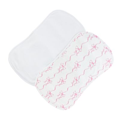 Coquette Bow, Printed Burp Set