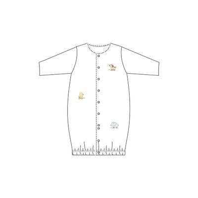 Sweet Toys Conv Gown With Crochet Trim 