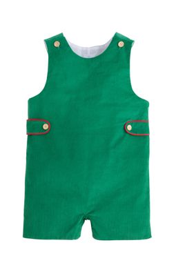 Button Tab John John, Evergreen Corduroy