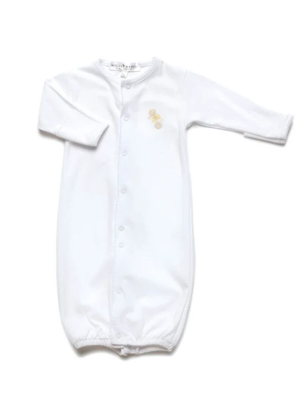 Ivory Heirloom Rattle Pima Conv Gown