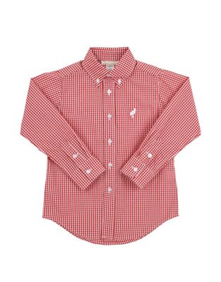 Dean's List Dress Shirt, Richmond Red Mini Gingham