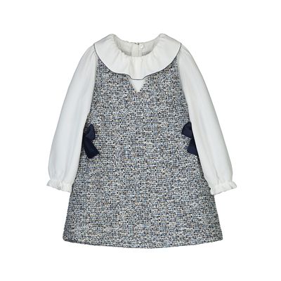 Combined Pinafore Dress, Ocean