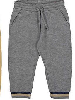 Grey Joggers with Navy/Tan Stripe